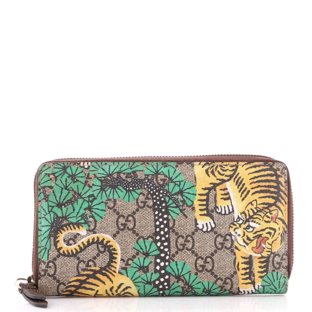 Gucci Zip Around Wallet Bengal Print Gg #60930G44B